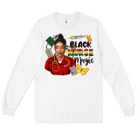 White Juneteenth black Nurse magic Long Sleeve Tee - FaDigitalArtStudio
