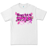 White Stronger than the storm Cancer Awareness Premium Tee - HowdyJamesFarm