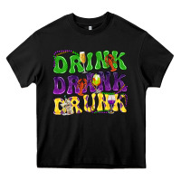 Black Drink drank drunk Heavy Core Tee - NancyCooperArtShop