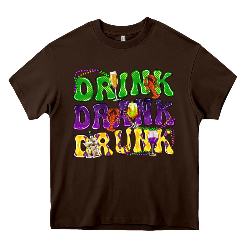 Drink Drank Drunk Heavy Core Tee by NancyCooperArtShop | Teevron
