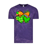 Cloud Purple St. Patrick's Day hearts St. Patricks day Vintage Tee - HowdyJamesFarm