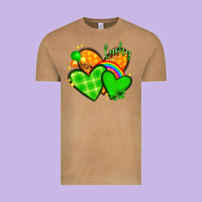 St. Patrick's Day Hearts St. Patricks Day Vintage Tee Designed By Howdyjamesfarm