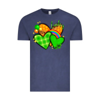 Vintage Denim St. Patrick's Day hearts St. Patricks day Vintage Tee - HowdyJamesFarm