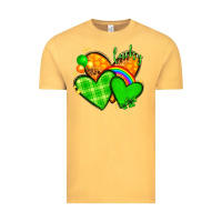 Vintage Mustard St. Patrick's Day hearts St. Patricks day Vintage Tee - HowdyJamesFarm
