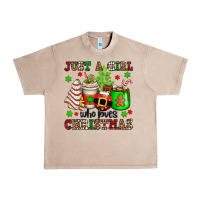 French Oak just a girl who loves christmas Urban Heavy Tee - OliviaCreatesArt