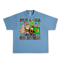 Pebble Blue just a girl who loves christmas Urban Heavy Tee - OliviaCreatesArt