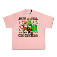 Salmon just a girl who loves christmas Urban Heavy Tee - OliviaCreatesArt