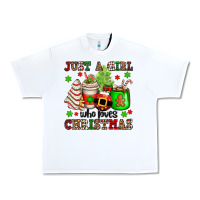 White just a girl who loves christmas Urban Heavy Tee - OliviaCreatesArt