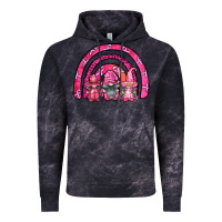 Cloud Black breast cancer rainbow gnomes Vintage Hoodie - FaDigitalArtStudio