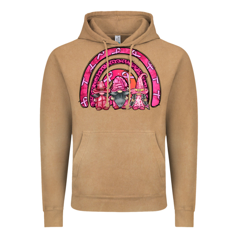 Breast Cancer Rainbow Gnomes Vintage Hoodie by FaDigitalArtStudio | Teevron