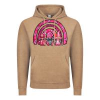 Vintage Coffee breast cancer rainbow gnomes Vintage Hoodie - FaDigitalArtStudio