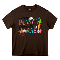 Chocolate Brown Every Bunnys Favorite Nurse Heavy Core Tee - RanaPortraitStore