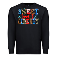 Black sweet land of liberty Premium Sweatshirt - AdoDesignShop