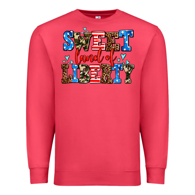 Sweet Land Of Liberty Premium Sweatshirt by AdoDesignShop | Teevron