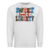 Oatmeal Heather sweet land of liberty Premium Sweatshirt - AdoDesignShop