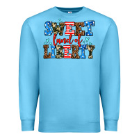 Ocean Blue sweet land of liberty Premium Sweatshirt - AdoDesignShop