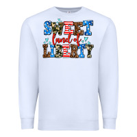 White sweet land of liberty Premium Sweatshirt - AdoDesignShop