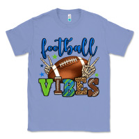 Colony Blue Football vibes green and blue Classic Tee - HowdyJamesFarm