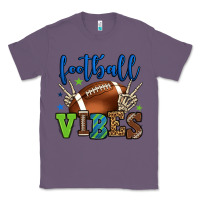 Lavender Football vibes green and blue Classic Tee - HowdyJamesFarm