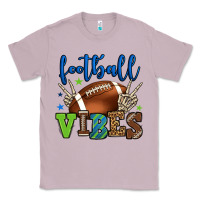 Lilac Football vibes green and blue Classic Tee - HowdyJamesFarm