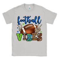 Moon Dust Football vibes green and blue Classic Tee - HowdyJamesFarm