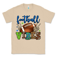 Mushroom Football vibes green and blue Classic Tee - HowdyJamesFarm