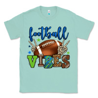 Seafoam Football vibes green and blue Classic Tee - HowdyJamesFarm