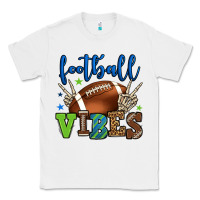 Football Vibes Green And Blue Classic Tee | Teevron