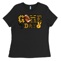 Black Game day yellow and black team color Ladies Tee - HowdyJamesFarm