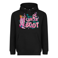 Black give the cancer boot Heavyweight Hoodie - AdoDesignShop