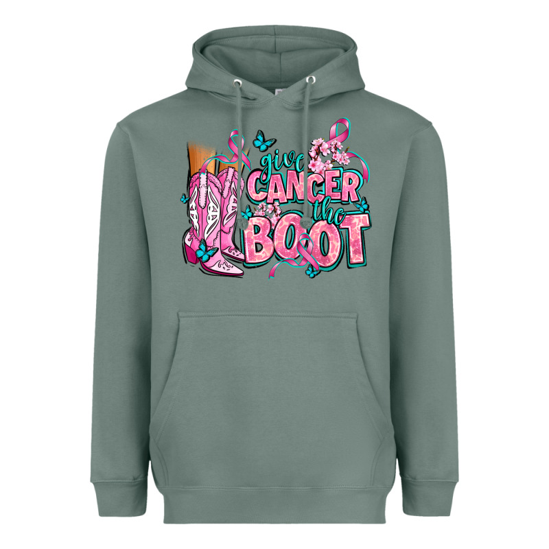 Give The Cancer Boot Heavyweight Hoodie by AdoDesignShop | Teevron