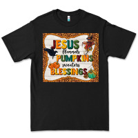 Black jesus flannel's pumpkins blessings Premium Tee - TumblerDesignByShophia