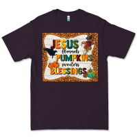 Plum jesus flannel's pumpkins blessings Premium Tee - TumblerDesignByShophia