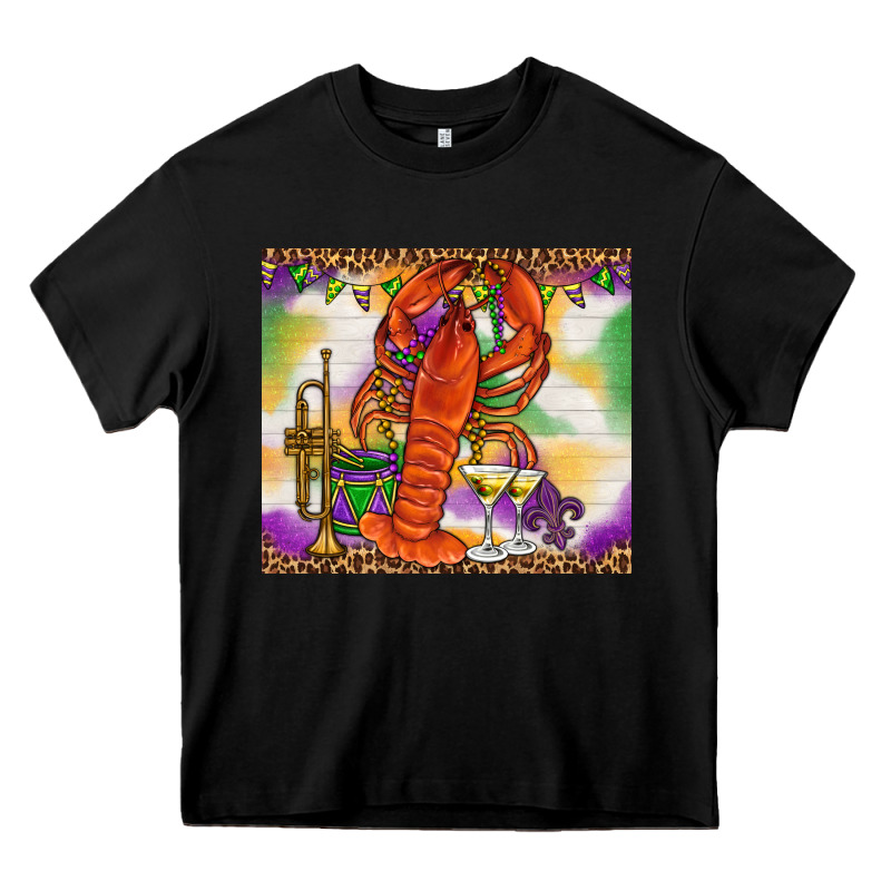 Mardi Gras Crawfish Heavy Core Tee by NancyCooperArtShop | Teevron