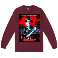 Burgundy Vintage Classic  Horror film Art Characters Mens Womens Long Sleeve Tee - maiPhamDesign