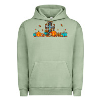 Pigment Oil Green thankful cross pumpkin Urban Hoodie - JahusDesignShop