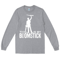 Heather Grey this is my boomstick shotgun chainsaw dead evil halloween tank top Long Sleeve Tee - maiPhamDesign