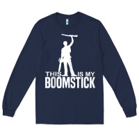 Navy this is my boomstick shotgun chainsaw dead evil halloween tank top Long Sleeve Tee - maiPhamDesign