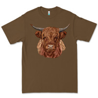 Cacao highland cow Premium Tee - RanaPortraitStore