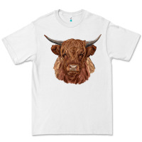 White highland cow Premium Tee - RanaPortraitStore