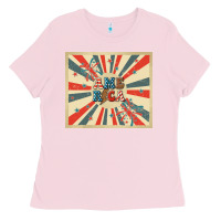Bubblegum Pink retro america Ladies Tee - TumblerDesignByShophia
