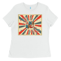 White retro america Ladies Tee - TumblerDesignByShophia
