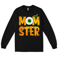Black womens momster tshirt halloween scary costume mom t shirt Long Sleeve Tee - maiPhamDesign