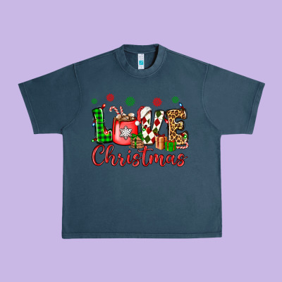 Love Christmas Urban Heavy Tee Designed By Oliviacreatesart