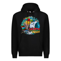 Black beach please Premium Hoodie - CowhideDigitalArt