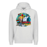 Dove Grey beach please Premium Hoodie - CowhideDigitalArt