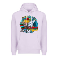 Lilac beach please Premium Hoodie - CowhideDigitalArt