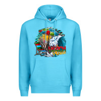 Ocean Blue beach please Premium Hoodie - CowhideDigitalArt