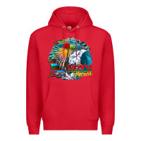 Red beach please Premium Hoodie - CowhideDigitalArt