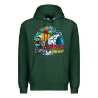 Sports Green beach please Premium Hoodie - CowhideDigitalArt